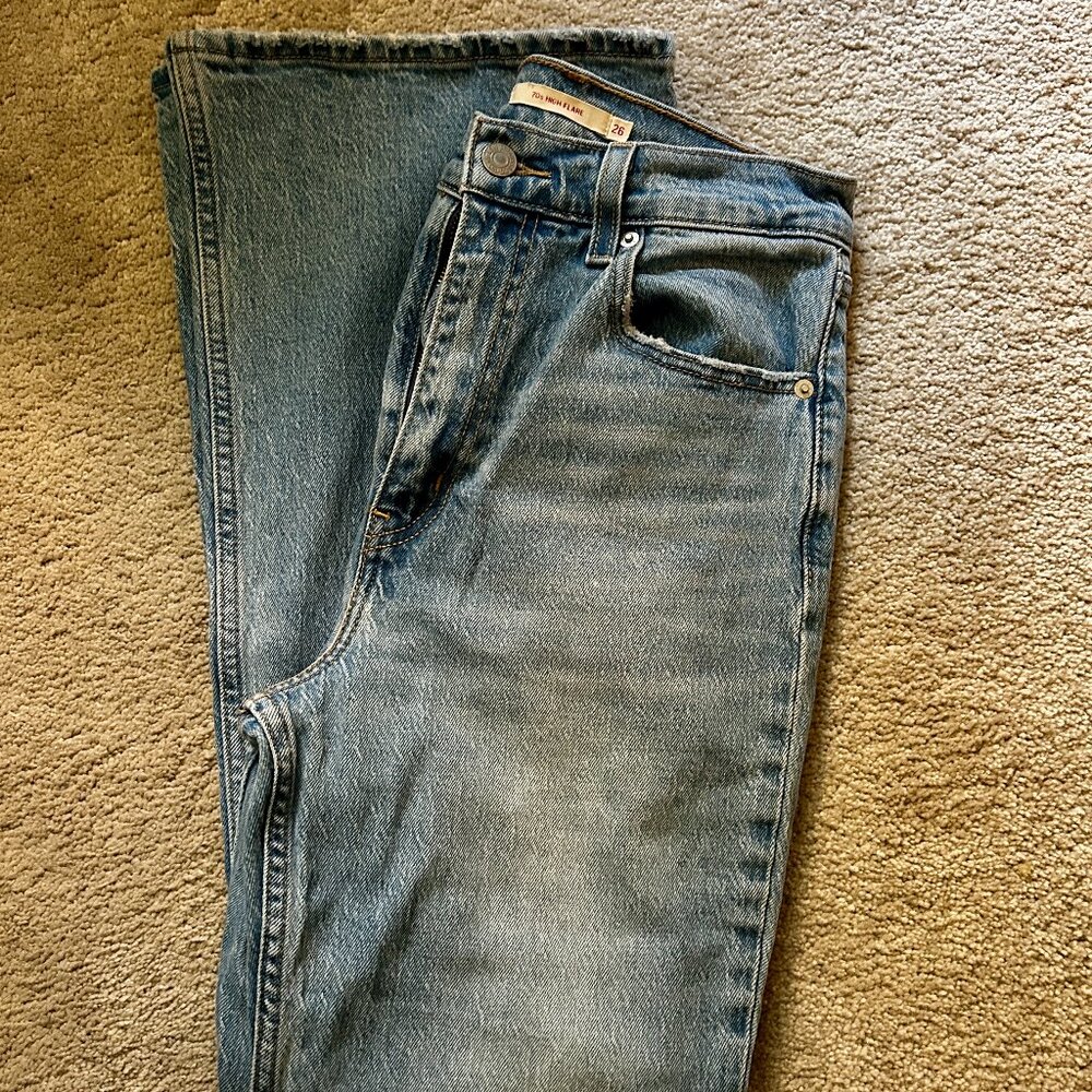 Levis 70's High Rise Flare Women's Jeans Size 26 X 30 Stretch